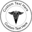 Medical Embossing Seal. Choose your mount and view your custom text in a live preview. Find all your custom embossing needs at rubberstampsandseals.com