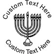 Menorah Embossing Seal. Choose your mount and view your custom text in a live preview. Find all your custom embossing needs at rubberstampsandseals.com