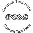 Ornament-1 Embossing Seal. Choose your mount and view your custom text in a live preview. Find all your custom embossing needs at rubberstampsandseals.com