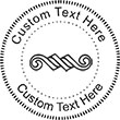 Ornament-1 Embossing Seal. Choose your mount and view your custom text in a live preview. Find all your custom embossing needs at rubberstampsandseals.com