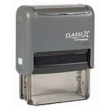 ClassiX self-inking stamps are great for use when needing to stamp fast and repetitive. Ergonomic handle is designed for durability and comfort.  Perfect for inspection or short message stamps 

Up to 4 lines of text.

Impression Size 3/4” x 3/3”