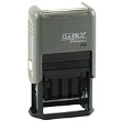 ClassiX self-inking stamps are great for use when needing to stamp fast and repetitive. Ergonomic handle is designed for durability and comfort. Features 10-years of date bands.