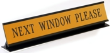 PDE - Pedestal Desk Engraved Sign with holder 1.5" x 9"