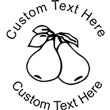 Pears Embossing Seal. Choose your mount and view your custom text in a live preview. Find all your custom embossing needs at rubberstampsandseals.com
