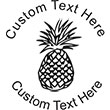 Pineapple Embossing Seal. Choose your mount and view your custom text in a live preview. Find all your custom embossing needs at rubberstampsandseals.com