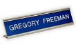 SD28 - Standard Desk Engraved Sign with holder 2” x 8” 