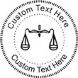 Scale-1 Embossing Seal. Choose your mount and view your custom text in a live preview. Find all your custom embossing needs at rubberstampsandseals.com