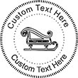 Sled Embossing Seal. Choose your mount and view your custom text in a live preview. Find all your custom embossing needs at rubberstampsandseals.com