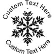 Snow-4 Embossing Seal. Choose your mount and view your custom text in a live preview. Find all your custom embossing needs at rubberstampsandseals.com