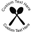Spoons Embossing Seal. Choose your mount and view your custom text in a live preview. Find all your custom embossing needs at rubberstampsandseals.com