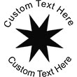 Star-2 Embossing Seal. Choose your mount and view your custom text in a live preview. Find all your custom embossing needs at rubberstampsandseals.com