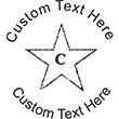 Star-97 Embossing Seal. Choose your mount and view your custom text in a live preview. Find all your custom embossing needs at rubberstampsandseals.com