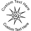 Sun-2 Embossing Seal. Choose your mount and view your custom text in a live preview. Find all your custom embossing needs at rubberstampsandseals.com