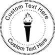 Torch-1 Embossing Seal. Choose your mount and view your custom text in a live preview. Find all your custom embossing needs at rubberstampsandseals.com