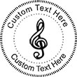 Treble Embossing Seal. Choose your mount and view your custom text in a live preview. Find all your custom embossing needs at rubberstampsandseals.com