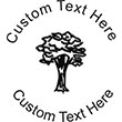 Tree Embossing Seal. Choose your mount and view your custom text in a live preview. Find all your custom embossing needs at rubberstampsandseals.com