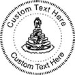 Wedcake Embossing Seal. Choose your mount and view your custom text in a live preview. Find all your custom embossing needs at rubberstampsandseals.com