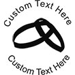 Wedring Embossing Seal. Choose your mount and view your custom text in a live preview. Find all your custom embossing needs at rubberstampsandseals.com