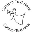 XMASANGEL Embossing Seal. Choose your mount and view your custom text in a live preview. Find all your custom embossing needs at rubberstampsandseals.com