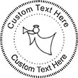 XMASANGEL Embossing Seal. Choose your mount and view your custom text in a live preview. Find all your custom embossing needs at rubberstampsandseals.com