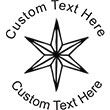 XMASSTAR-1 Embossing Seal. Choose your mount and view your custom text in a live preview. Find all your custom embossing needs at rubberstampsandseals.com