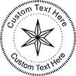 XMASSTAR-1 Embossing Seal. Choose your mount and view your custom text in a live preview. Find all your custom embossing needs at rubberstampsandseals.com