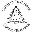 XMASTREE-1 Embossing Seal. Choose your mount and view your custom text in a live preview. Find all your custom embossing needs at rubberstampsandseals.com