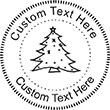 XMASTREE-1 Embossing Seal. Choose your mount and view your custom text in a live preview. Find all your custom embossing needs at rubberstampsandseals.com