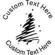 XMASTREE-2 Embossing Seal. Choose your mount and view your custom text in a live preview. Find all your custom embossing needs at rubberstampsandseals.com