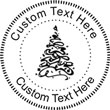 XMASTREE-3 Embossing Seal. Choose your mount and view your custom text in a live preview. Find all your custom embossing needs at rubberstampsandseals.com