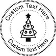 XMASTREE-4 Embossing Seal. Choose your mount and view your custom text in a live preview. Find all your custom embossing needs at rubberstampsandseals.com