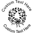 XMASWREATH-1 Embossing Seal. Choose your mount and view your custom text in a live preview. Find all your custom embossing needs at rubberstampsandseals.com
