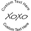 XoXo Embossing Seal. Choose your mount and view your custom text in a live preview. Find all your custom embossing needs at rubberstampsandseals.com