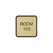 4in. x 4 in. Customizable Almond Designer Wall Sign