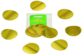 GOLD FOIL SEALS (pkg 50) makes your embossing look more official with our 2" Gold Foil Seals, visit Rubberstampsandseals.com for more