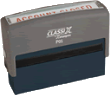 ClassiX self-inking stamps are great for use when needing to stamp fast and repetitive. Ergonomic handle is designed for durability and comfort.  Perfect for inspection or short message stamps 

Up to 4 lines of text.

Impression Size 3/4” x 3/3”