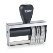 This dater is made with a metal frame making it very sturdy. These stamps produce a clear crisp impression each and every time.
