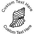 SeaShell-2 Embossing Seal. Choose your mount and view your custom text in a live preview. Find all your custom embossing needs at rubberstampsandseals.com