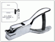 Strap Slot Punch punches the strap slot on ID Badges, Slot Size is 9/64"x1/2", visit Rubberstampsandseals.com for more
