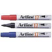 Artline EK-17 industrial markers have instant dry permanent ink for porous and non-porous surfaces. Suitable for marking on plastic, metal, glass, wood and most other materials.