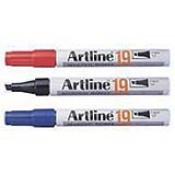 Artline EK-19 industrial markers have instant dry permanent ink for porous and non-porous surfaces. Suitable for marking on plastic, metal, glass, wood and most other materials.