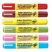 This 6PK MultiPens are for use on virtually any surfaces, such as glass, porcelain, plastic, metal, rubber, wood, and card. Perfect for Art & Craft works and menu boards in restaurants.