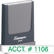 Perfect for that small stamping job for a business form or an application. 
Makes approximately 50,000 impressions before re-inking.