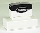 Custom Pre-Inked Stamp. Great for business uses, personal information, tracking, and more!
Impression Size: 15/16" x 2 13/16"