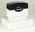 Large Custom Pre-Inked Stamp. Great for business information, warnings, longer messages, logos, and more!
Impression Size: 2 1/16" x 3"